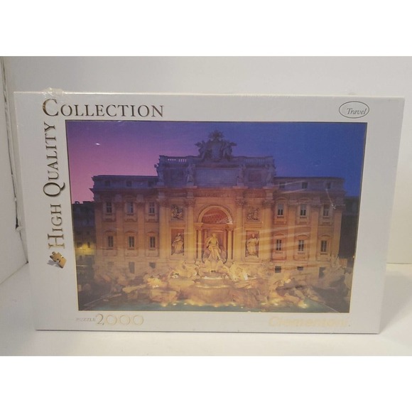 Clementoni 2000 Trevi Fountain Rome jigsaw puzzle High Quality Collection - Picture 1 of 6